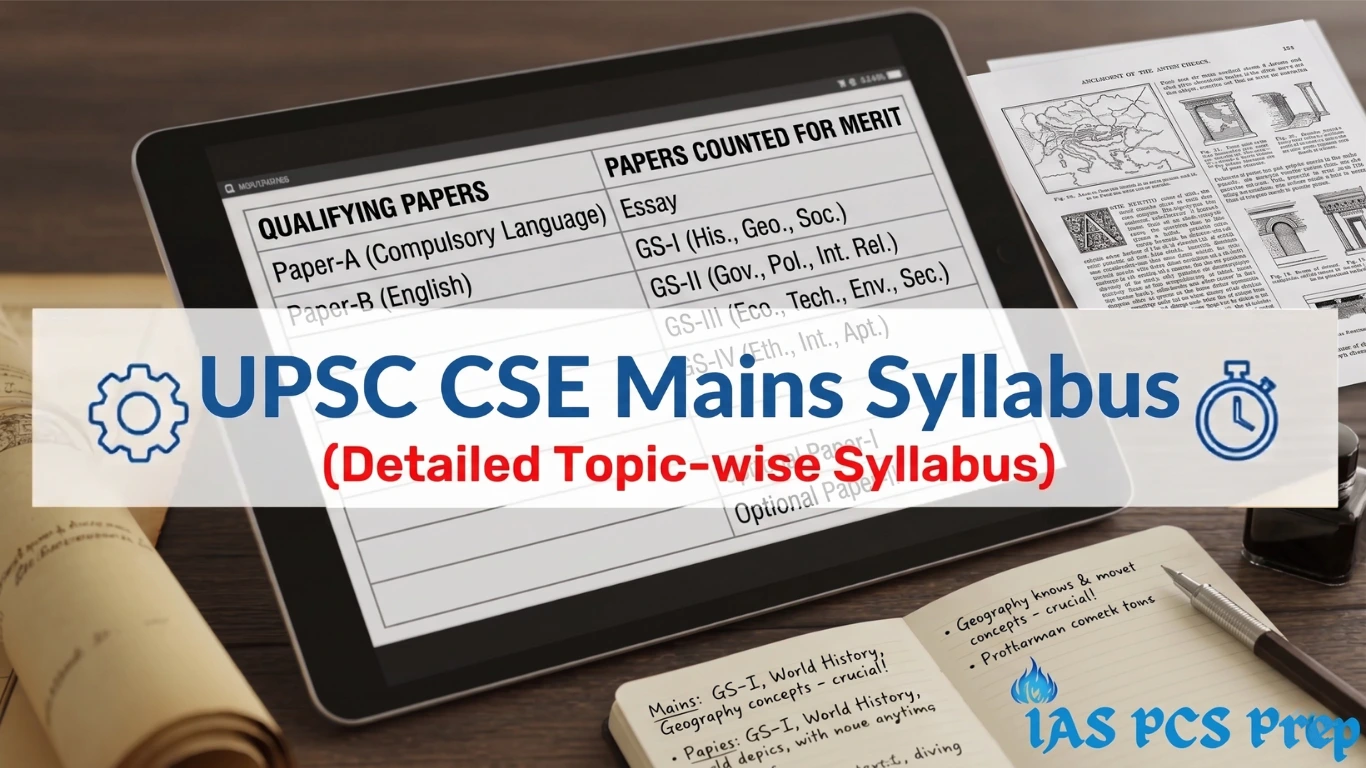 UPSC CSE Mains Syllabus