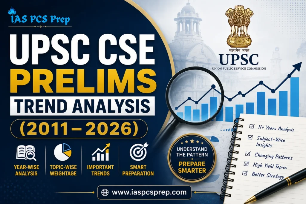 UPSC CSE Prelims Trend Analysis (2011–2026) 1 UPSC CSE Prelims Trend Analysis 2011-2026