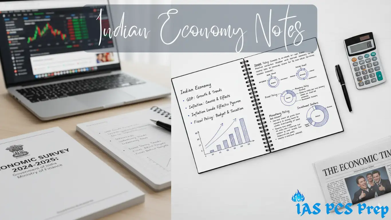 Indian Economy Handwritten Notes for UPSC & PCS | IAS PCS Prep