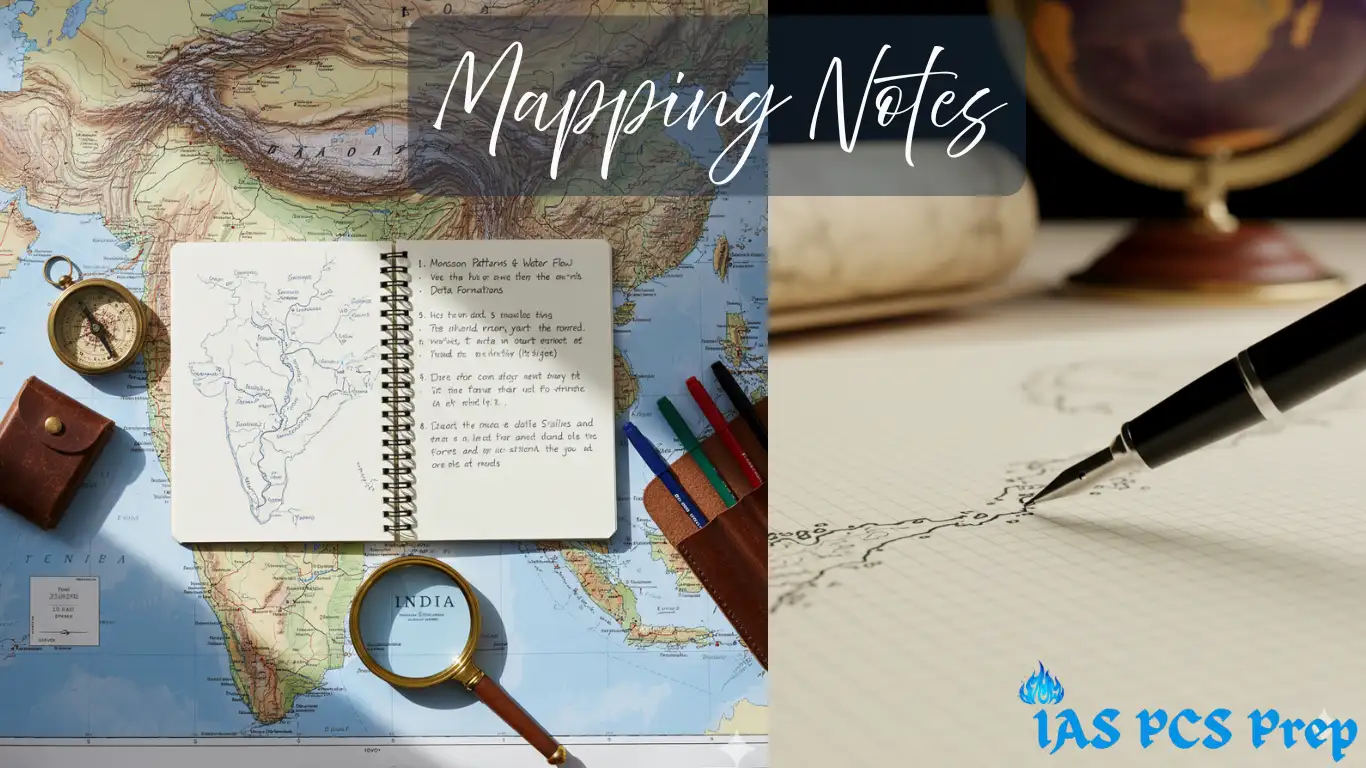 Mapped Notes Mapping Notes for UPSC & State PCS Exams | IAS PCS Prep