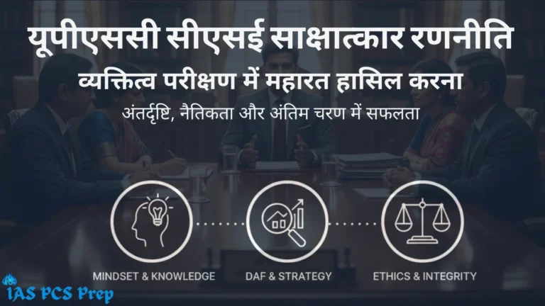 UPSC CSE साक्षात्कार रणनीति