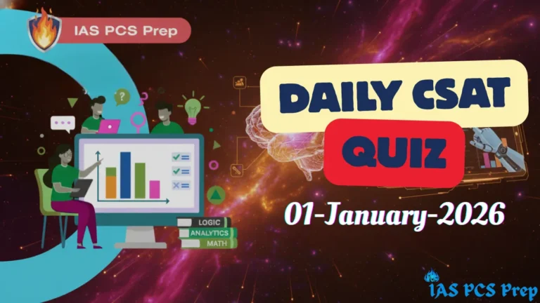Daily CSAT Quiz (1 January 2026)