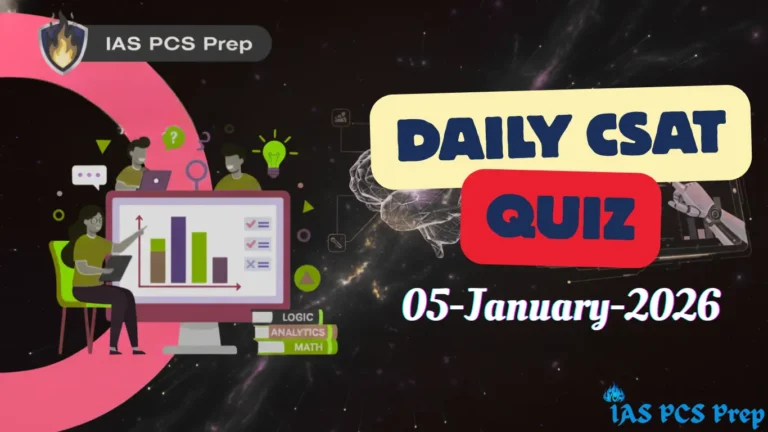 Daily CSAT Quiz (5 January 2026)