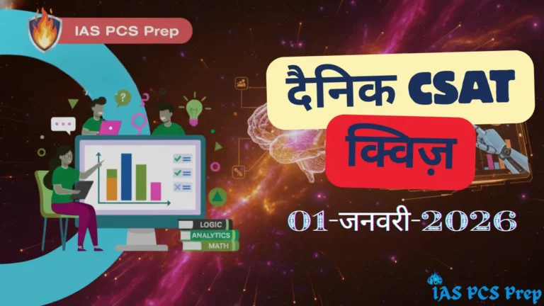 Dainik CSAT Quiz (1 January 2026)
