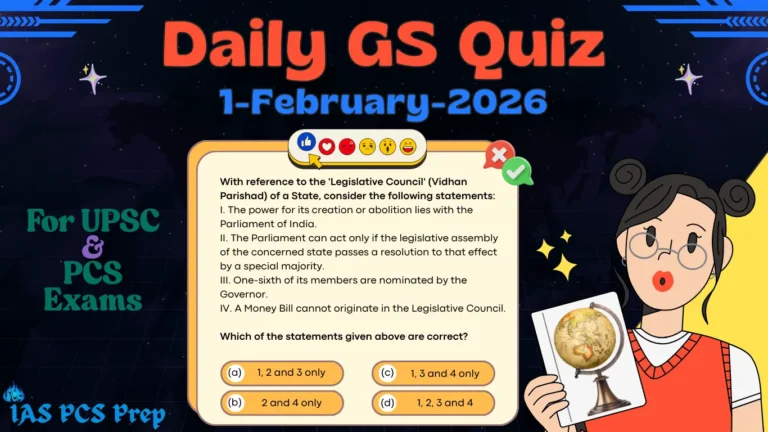 Daily GS Quiz (1 February 2026)