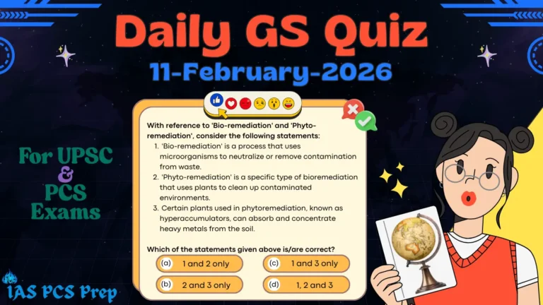 Daily GS Quiz (11 February 2026)