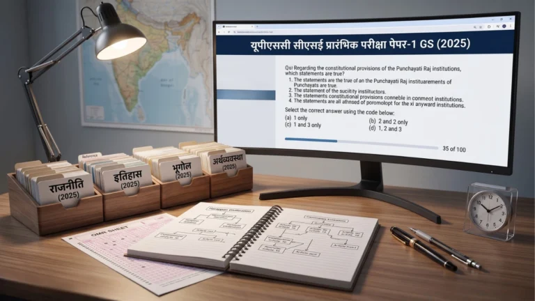 UPSC Prelims 2025 Paper 1 GS (Hindi Madhyam)